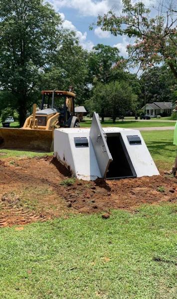 Placing a storm shelter