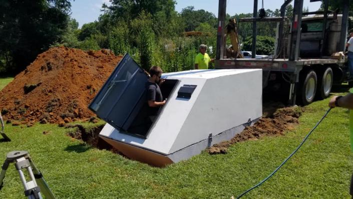 Placing a storm shelter