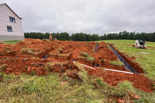 sewer line installation