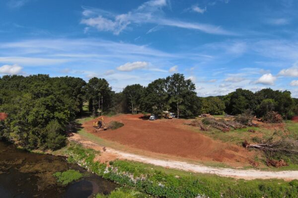 merrell backhoe clearing land
